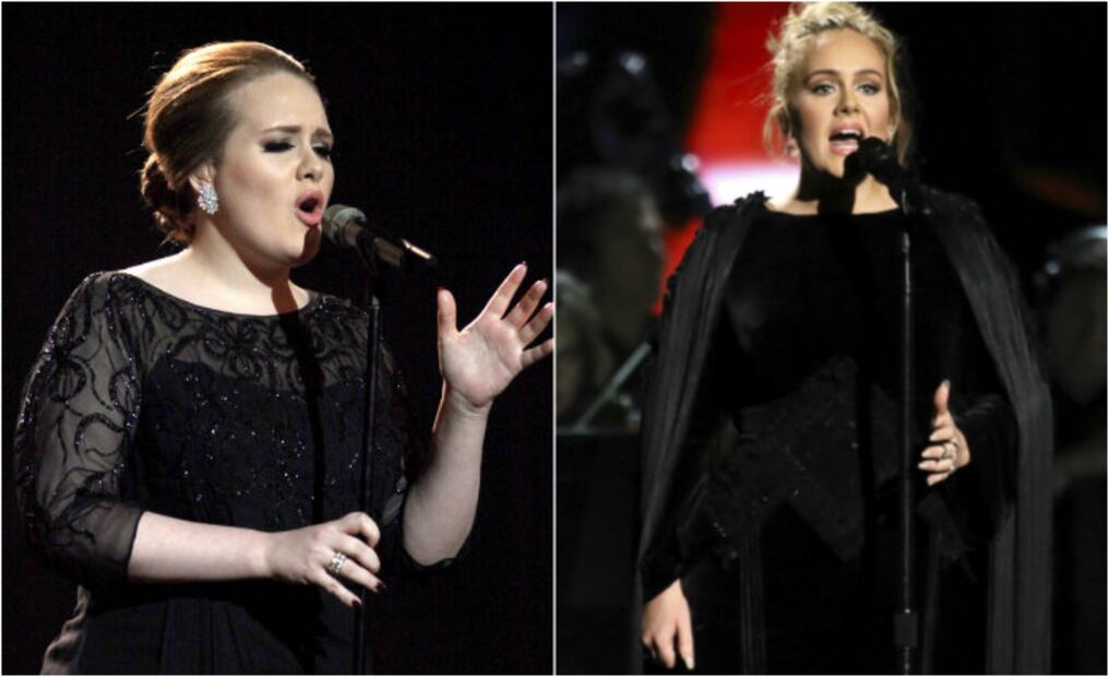El antes y después de Adele… ¡Cambio radical!