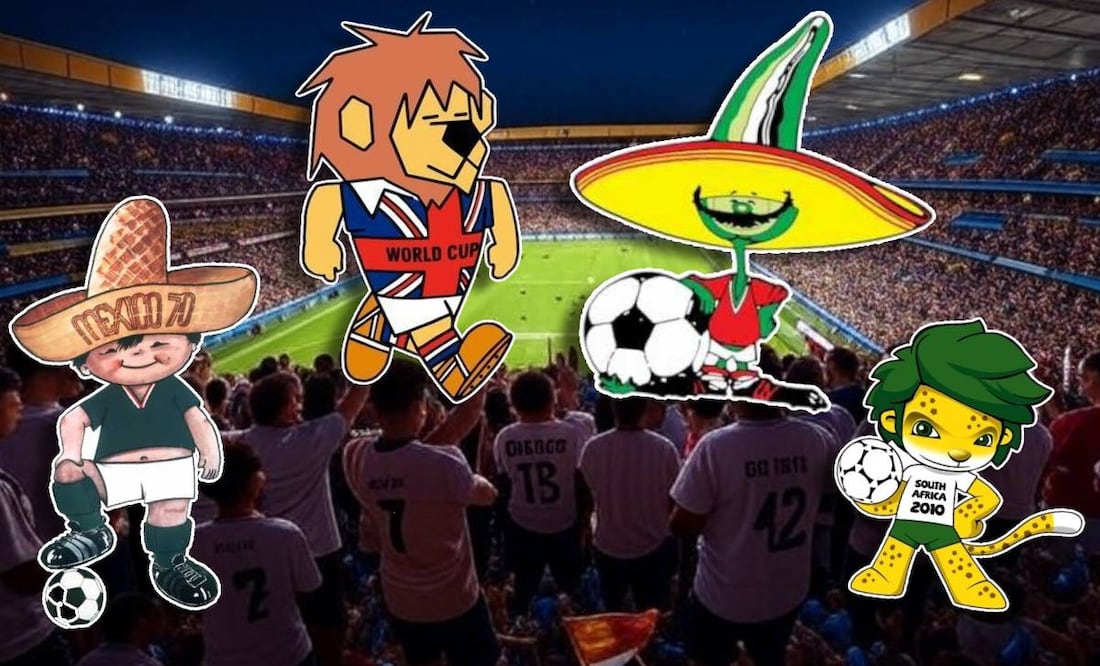 Estas son las mejores mascotas en la historia de las Copas del Mundo de la FIFA. FOTO: Especial