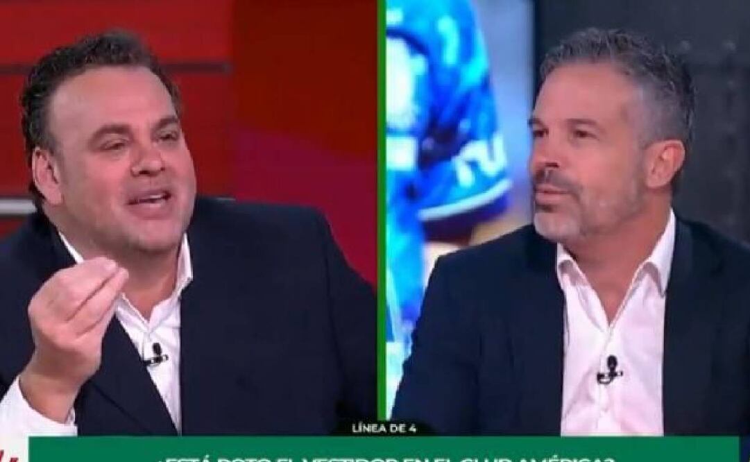 David Faitelson casi inician una nueva pelea durante su programa. Foto: Especial
