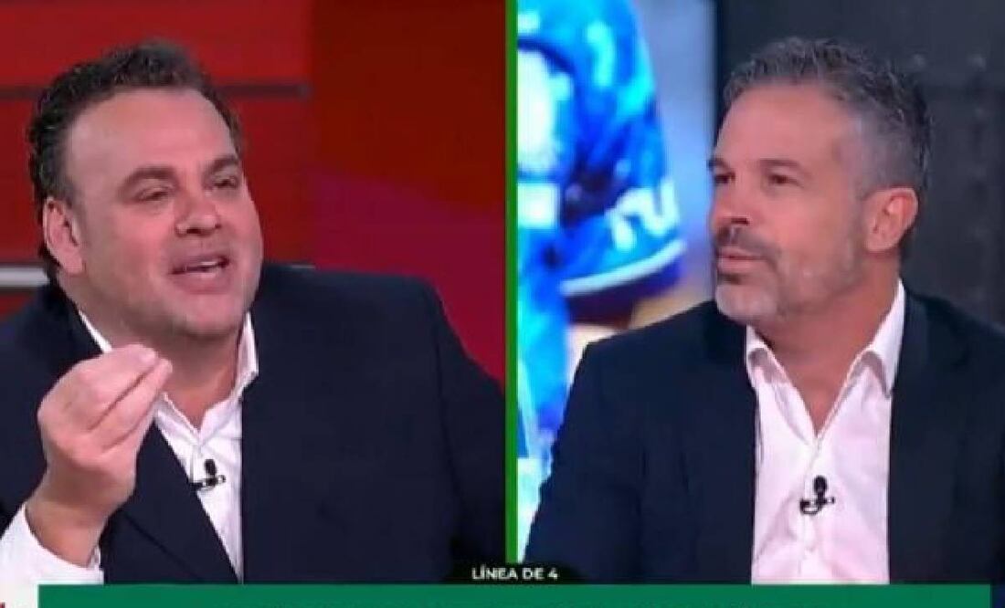 David Faitelson casi inician una nueva pelea durante su programa. Foto: Especial