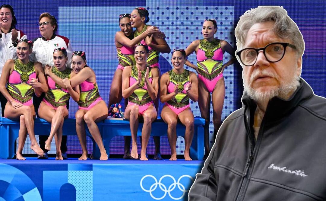 Guillermo del Toro felicitó al equipo de natación artística tras su actuación en París 2024. Foto: Especial