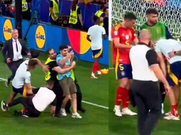 Álvaro Morata fue lesionado por una persona de seguridad de la UEFA y sería duda para la Final