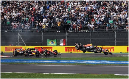 GP de México: 'Checo' Pérez choca en la primera vuelta y queda fuera de carrera