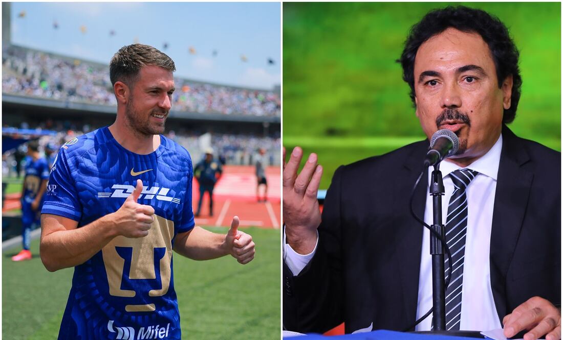 Aaron Ramsey y Hugo Sánchez Foto: Imago7