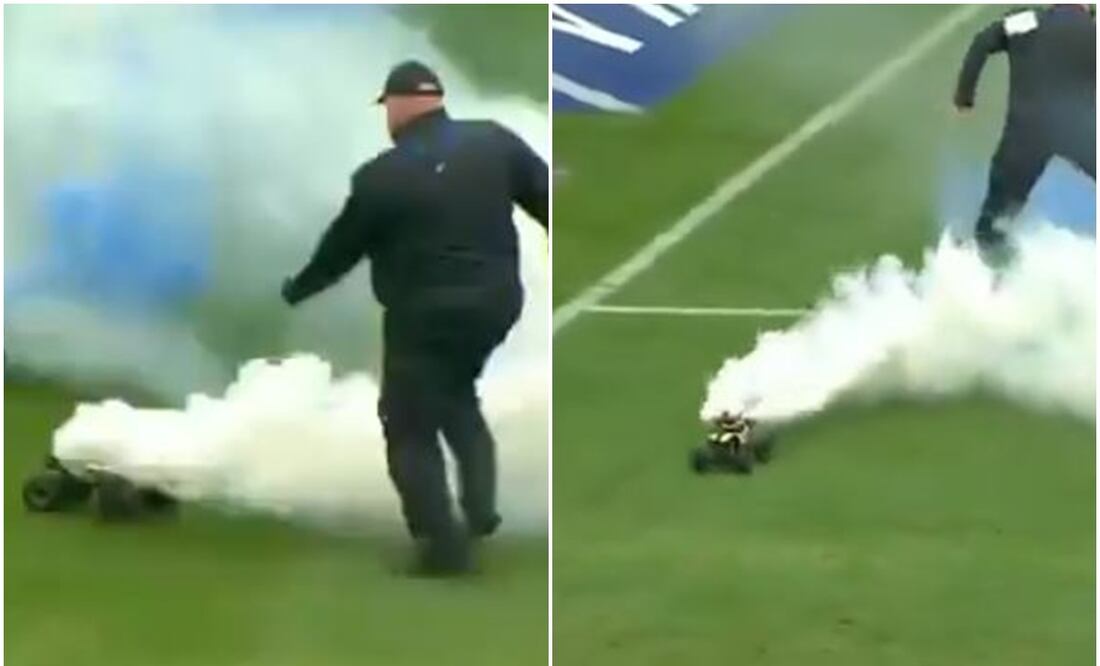 La cancha del Hansa Rostock fue invadida por autos a control remoto - Foto: Especial