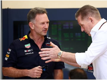 Christian Horner vs Jos Verstappen, filtran video de fuerte discusión entre ellos en GP Bahréin