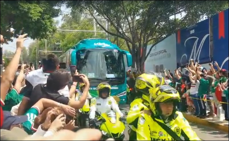 La Selección Mexicana ya está en el Coloso de Santa Úrsula para enfrentar a Sudáfrica