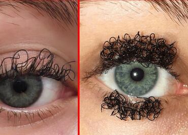 Pestañas curly, la extraña moda que llegó a las redes sociales