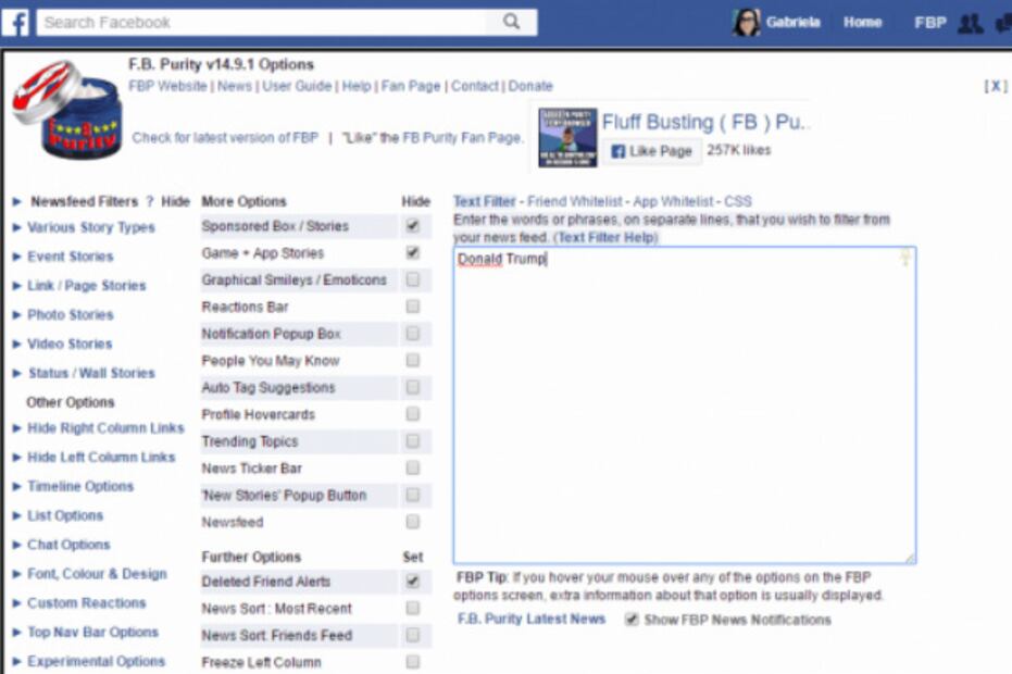 Facebook Purity, la extensión para personalizar tu muro y limpiar tu timeline