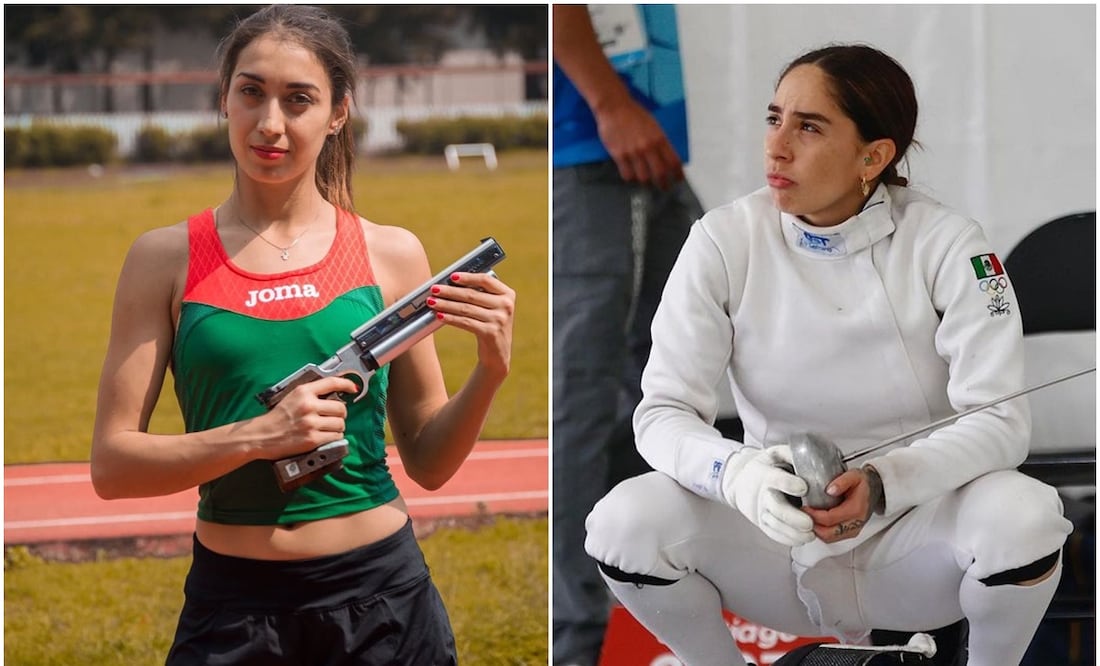 Mariana Arceo y Tamara Vega en tiro y esgrima, respectivamente / FOTOS: Instagram @marianaarceogutierrez1 y @tam.vega