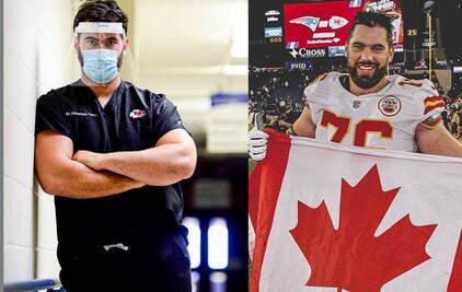 Él es campeón del Super Bowl 2020 y ahora médico contra el Covid-19