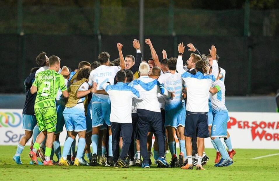 El gol decisivo de Nicko Sensoli quedará en la historia de San Marino. Fuente: Instagram @fsgc_official