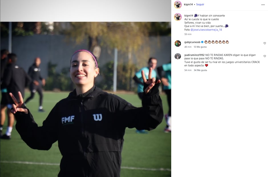 Este fue el mensaje que envió Katia Itzel García en las redes sociales. FOTO: @kigm14