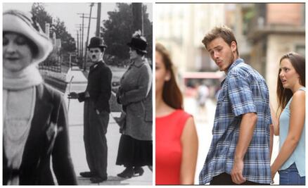 Chaplin, el verdadero inventor del meme “novio distraído”