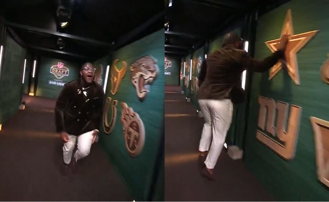 El nuevo jugador de los Cowboys estalló de emoción tras ser seleccionado | FOTOS: @sporscenter