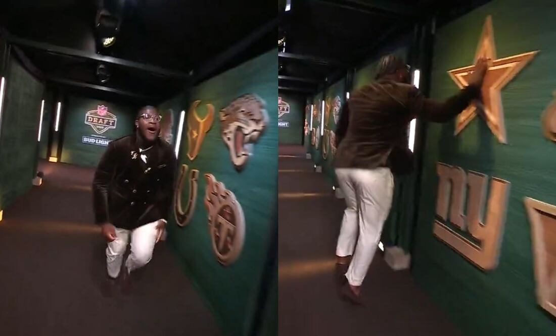 El nuevo jugador de los Cowboys estalló de emoción tras ser seleccionado | FOTOS: @sporscenter