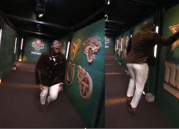 La reacción de Tyler Booker al ser elegido por los Cowboys en el draft de la NFL