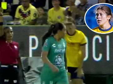 Nicki Hernández se molestó e insultó con la seña de 'loser' a una jugadora del León