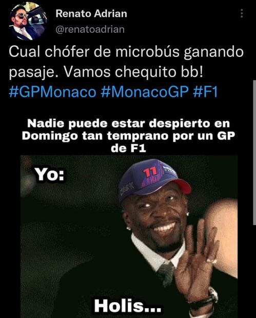 Los 10 mejores memes de "Chequito, viejo sabroso" Pérez y su triunfo en Mónaco