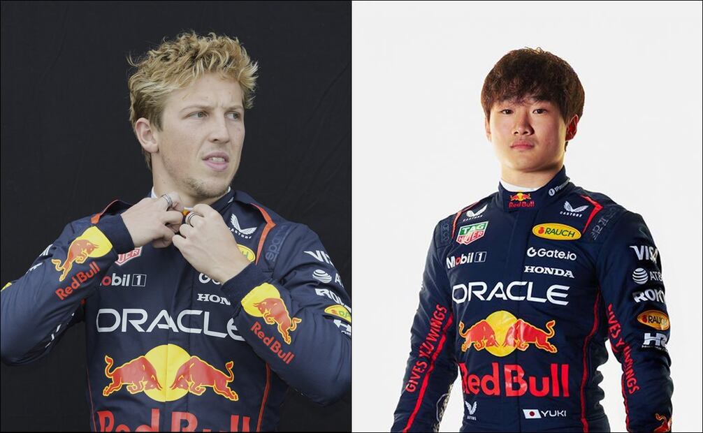 Liam Lawson y Yuki Tsunoda. FOTO: AP / @yukitsunoda07