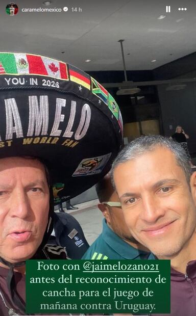 Caramelo y Jaime Lozano - Foto: @caramelomexico en Instagram