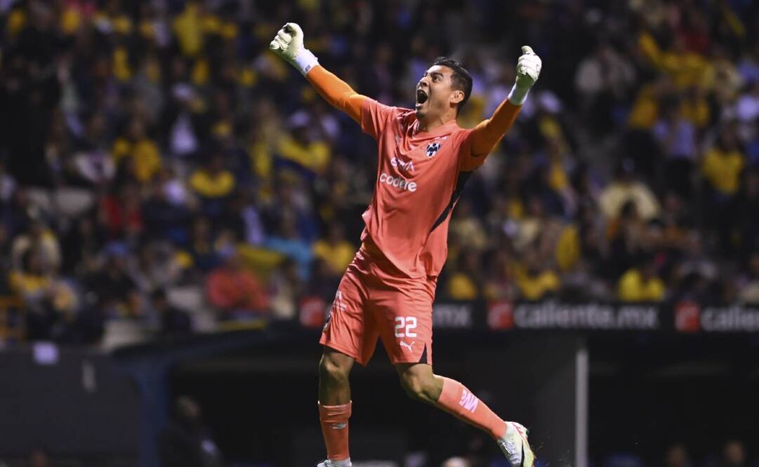 Rayados no contó con el portero argentino Esteban Andrada en ninguno de los partidos de la Liguilla. Foto: Imago7.