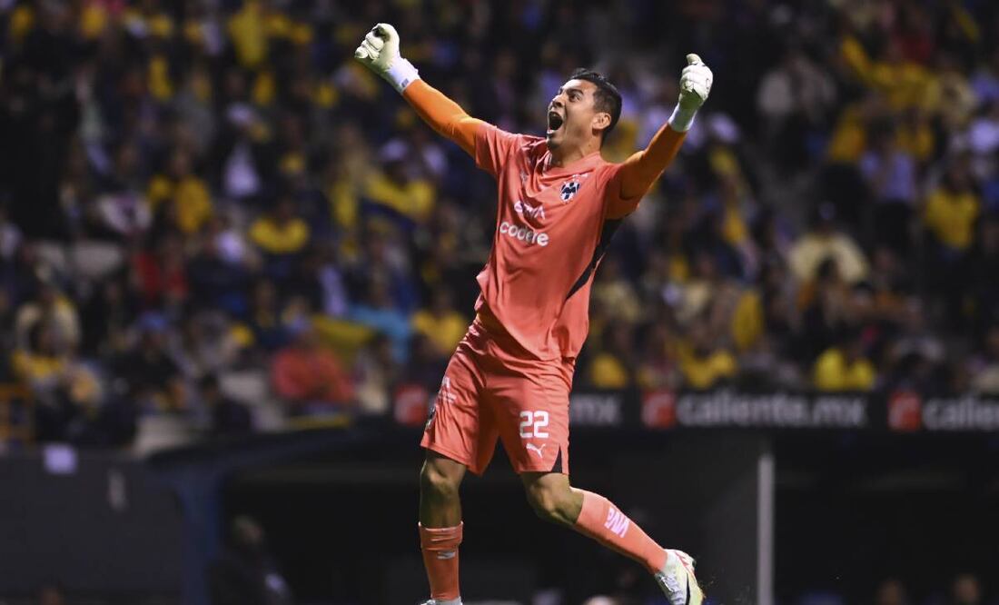 Rayados no contó con el portero argentino Esteban Andrada en ninguno de los partidos de la Liguilla. Foto: Imago7.