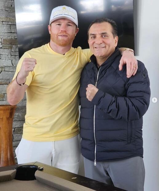 Saúl Álvarez y Rodolfo Vargas. FOTO: @rodvargasmx