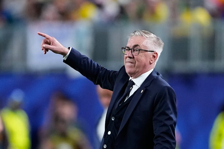 Carlo Ancelotti con la selección de Brasil, durante la Fase de Grupos del Mundial 2026 - Foto: AP