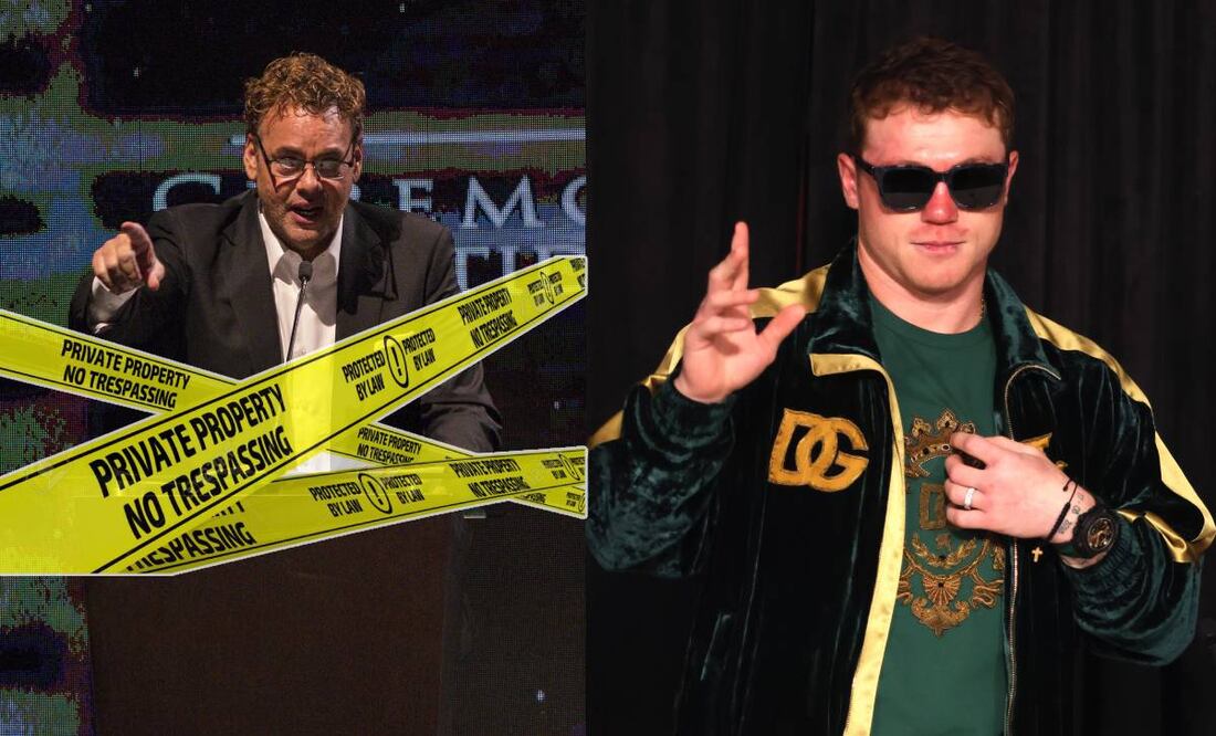 Canelo Álvarez una vez más vetó de una de sus peleas a David Faitelson. Foto: Especial