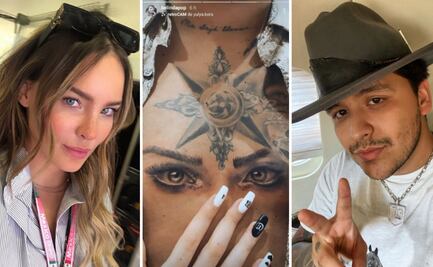 Los tatuajes de Christian Nodal y los exnovios de Belinda