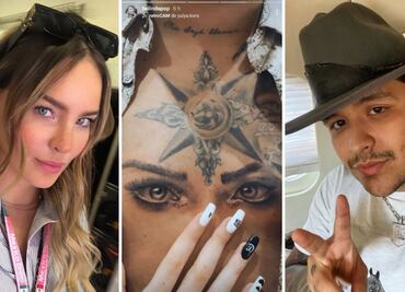 Los tatuajes de Christian Nodal y los exnovios de Belinda