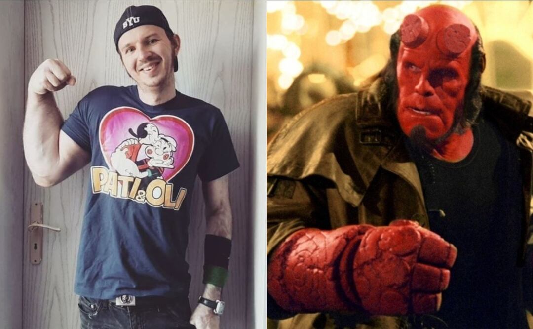 Fotos: Instagram @the_real_hellboy/Columbia TriStar Films