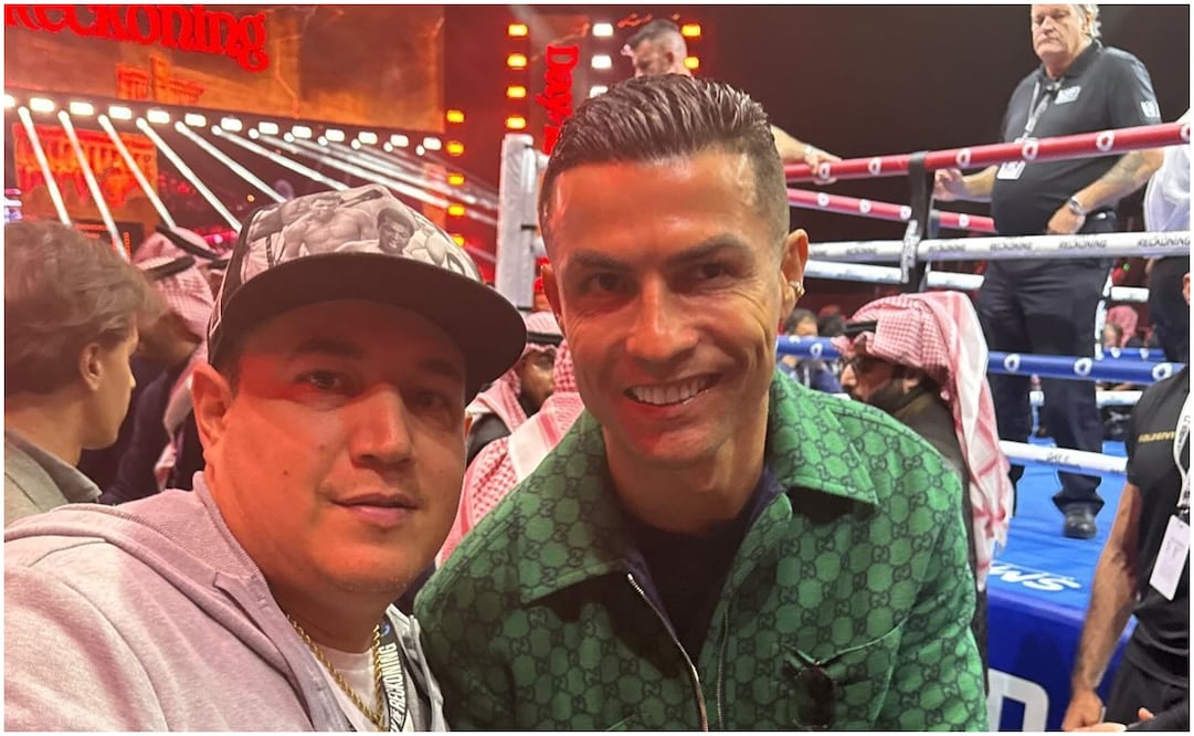 Eddy Reynoso y Cristiano Ronaldo en Reckoning Day / FOTO: Instagram @caneloteam