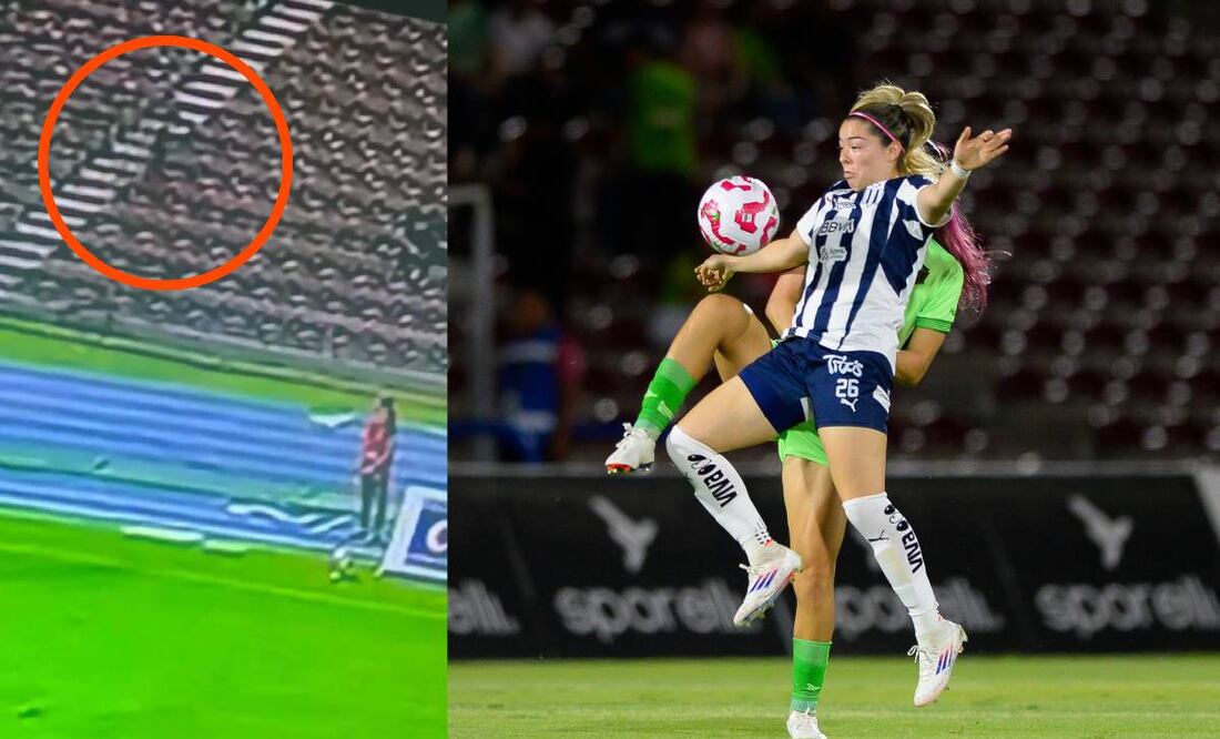 Una extraña sombra fue grabada en las butacas del Estadio Olímpico Benito Juárez. Foto: Especial