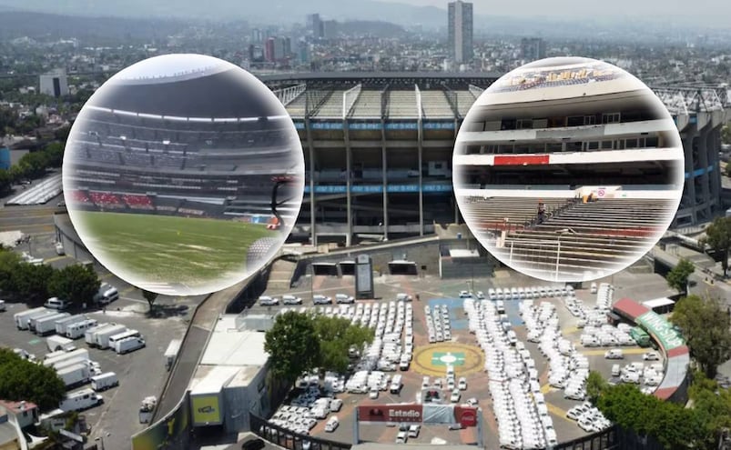 Estadio Azteca: Se meten a la cancha del Coloso de Santa Úrsula y revelan impresionante detalle