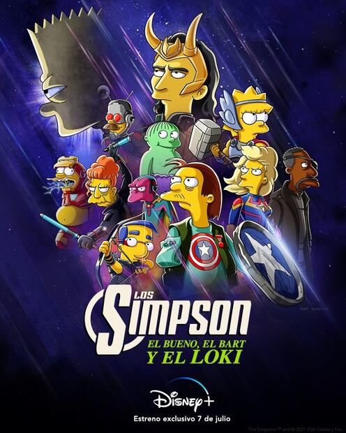 Los Simpson anuncian crossover con Loki en su nuevo corto de Disney+