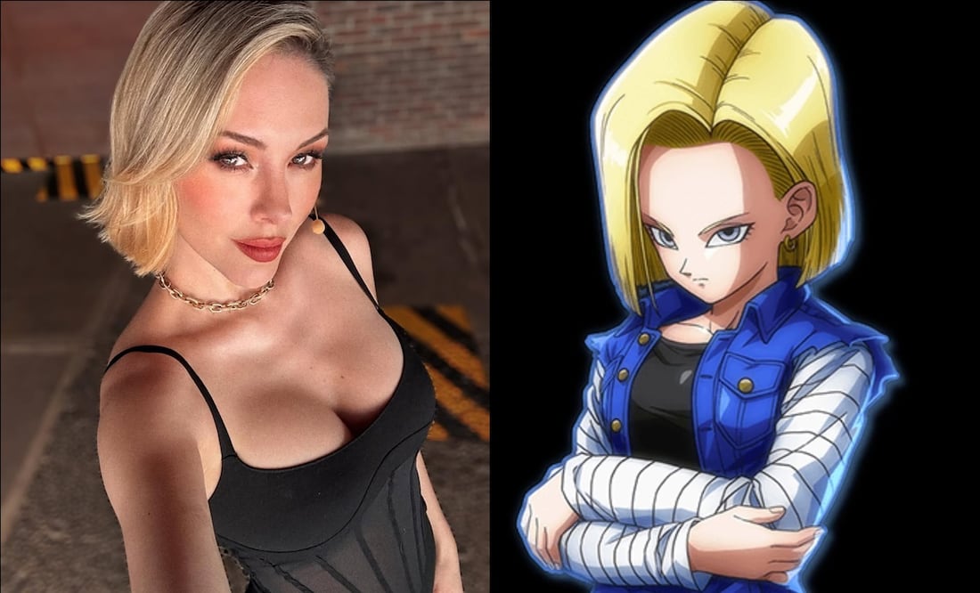 Miroslava Montemayor causa revuelo en las redes tras compararse con la Androide 18. FOTOS: @miroslavamont