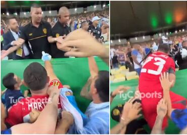 'Dibu' Martínez agredió a un policía de Brasil durante la trifulca en el Maracaná