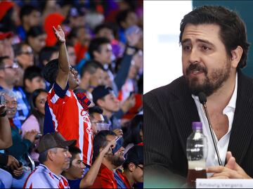 La afición de las Chivas estalló en contra de Amaury Vergara y lanzó protesta afuera de Verde Valle