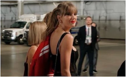 Taylor Swift llegó al Allegiant Stadium para apoyar a su novio y a los Chiefs de Kansas City