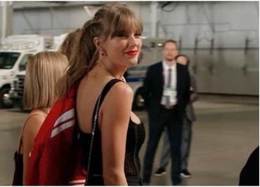Taylor Swift llegó al Allegiant Stadium para apoyar a su novio y a los Chiefs de Kansas City