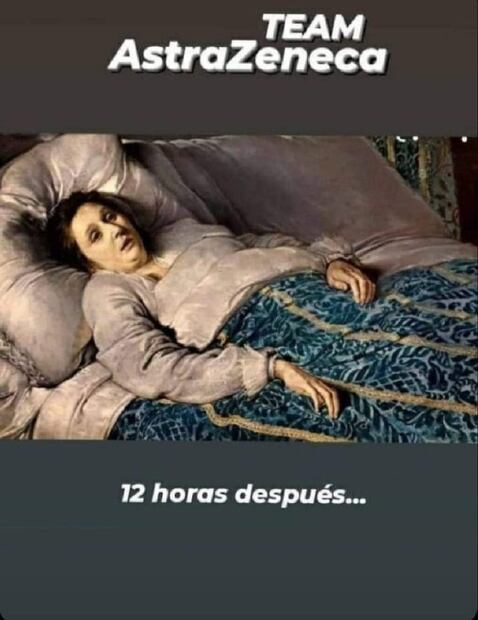 Vacunados con AstraZeneca reciben los efectos secundarios ¡con memes!