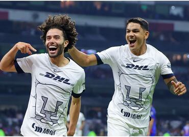 ¡Sin piedad! Pumas golea al Cruz Azul a domicilio con el Chino Huerta como figura