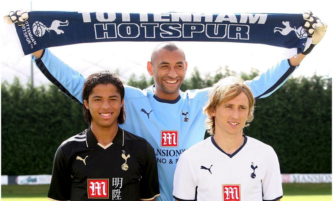 Giovani Dos Santos, Marcos y Luka Modric con Tottenham / FOTO: EFE