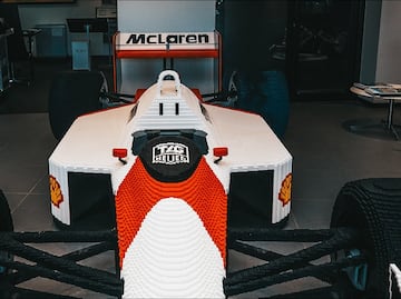 Lego recrea con 400 mil piezas el histórico McLaren de Ayrton Senna