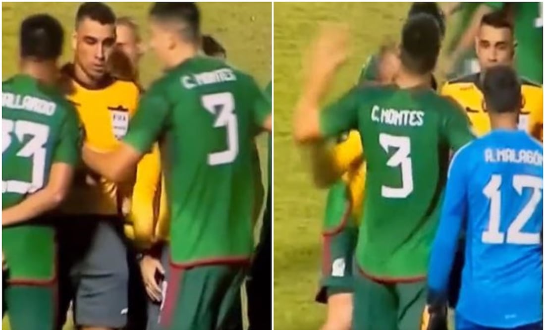 César Montes reclamó furioso al arbitraje tras derrota frente a Honduras - Especial