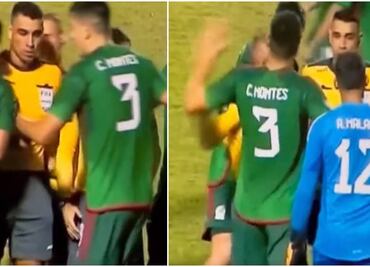 VIDEO: César Montes es captado jaloneándose con árbitro asistente