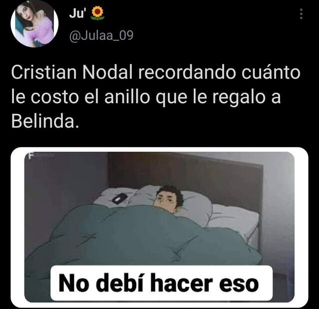 Los 10 mejores memes del “rompimiento” de Belinda y Christian Nodal