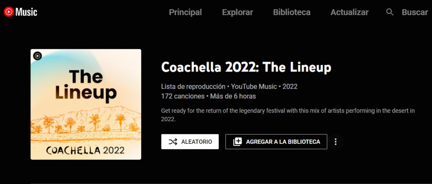 YouTube transmitirá en vivo el festival Coachella 2022